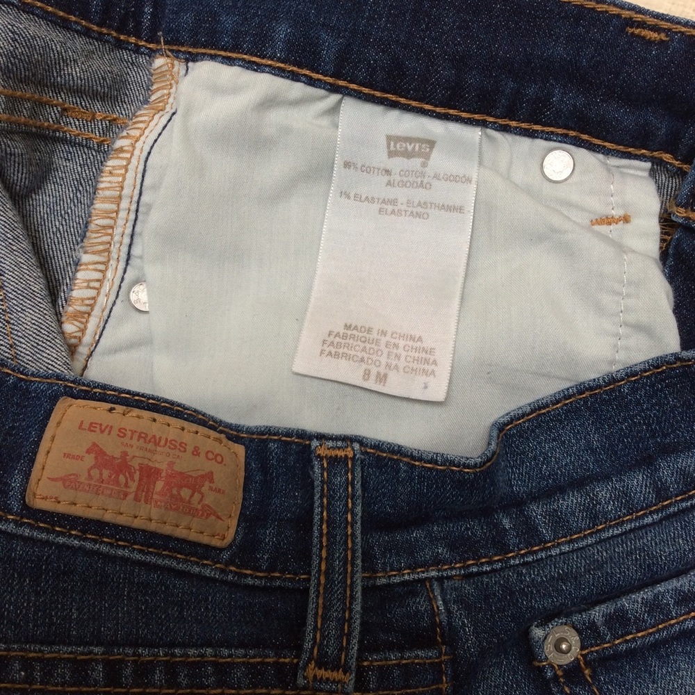 Levi’s mid-rise straight leg blue jeans - Picture 6 of 7